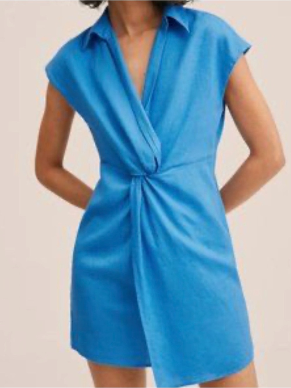 Mango linen shirt dress - S